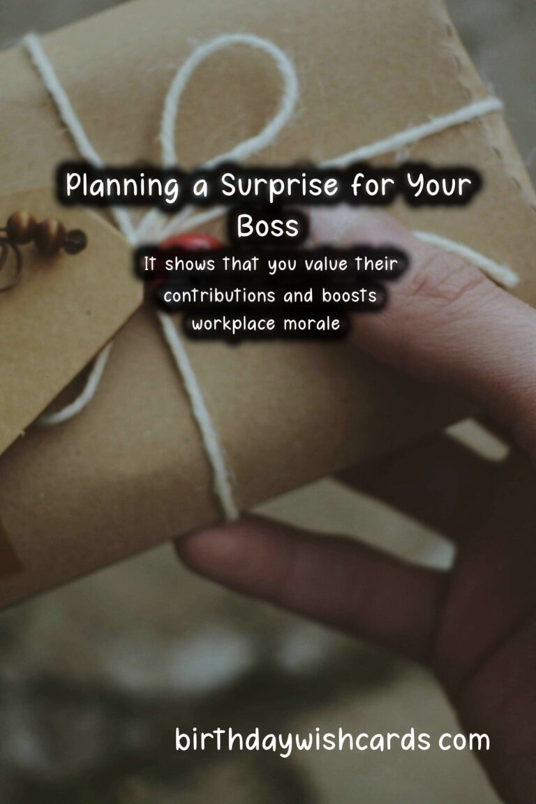 How to Plan an Unforgettable Surprise for Your Boss