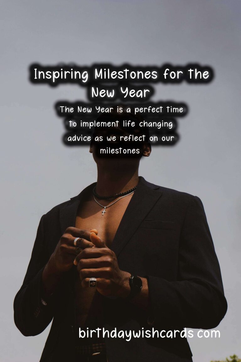 Life-Changing Advice for New Year at Milestones