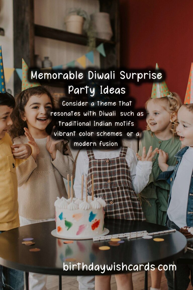 Memorable Surprise Party Ideas for Diwali