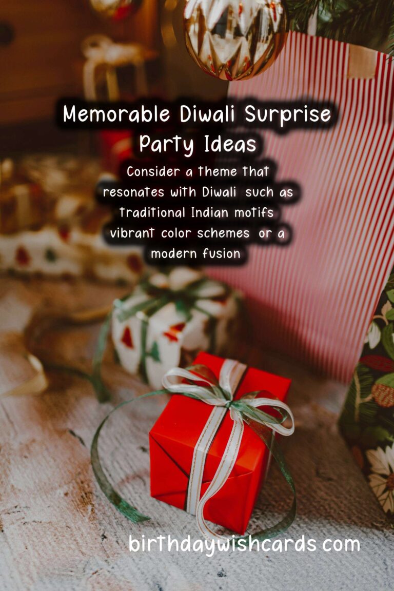 Memorable Surprise Party Ideas for Diwali