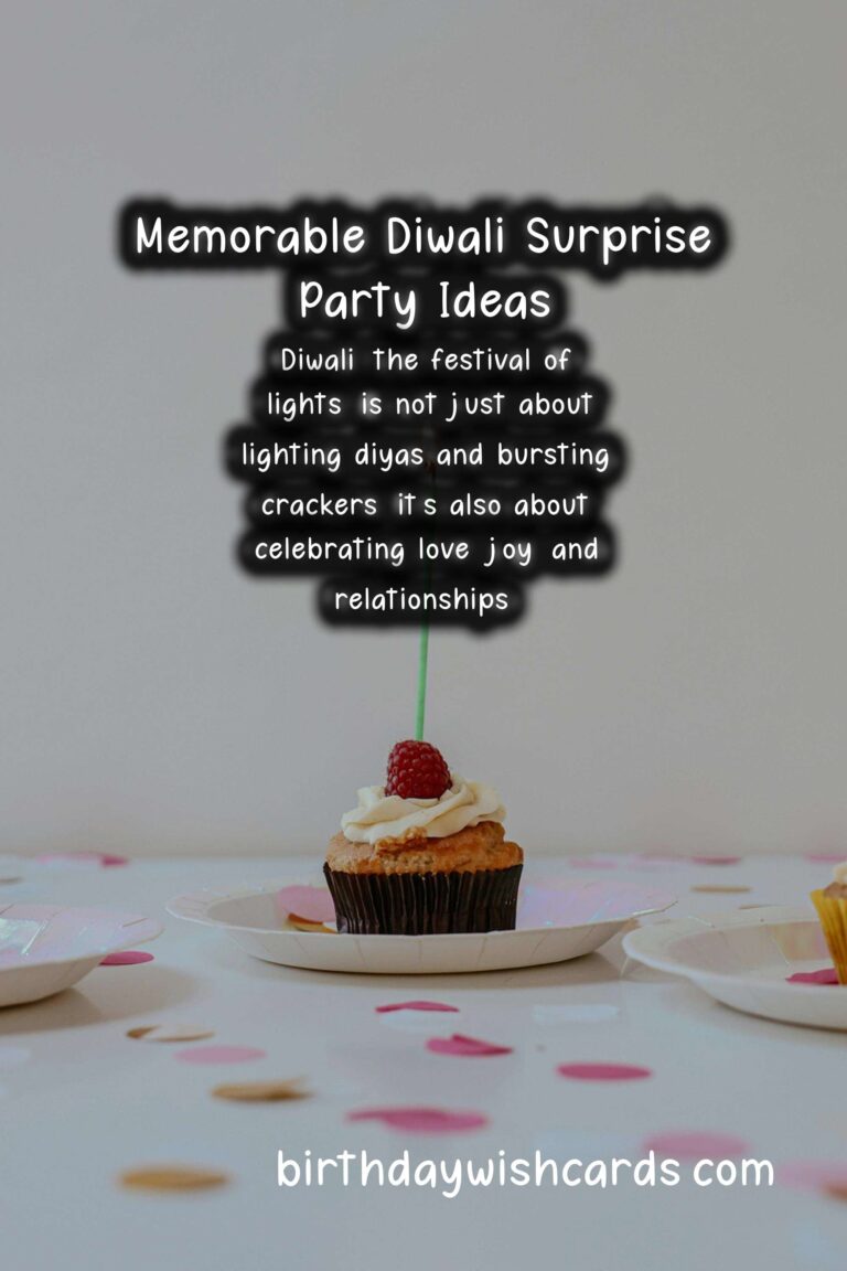 Memorable Surprise Party Ideas for Diwali