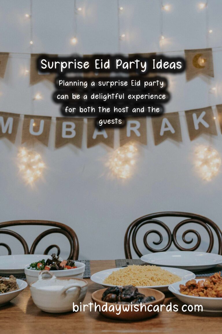 Memorable Surprise Party Ideas for Eid