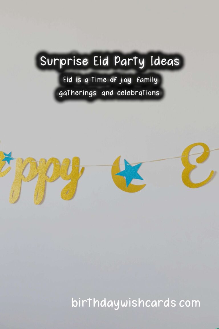Memorable Surprise Party Ideas for Eid