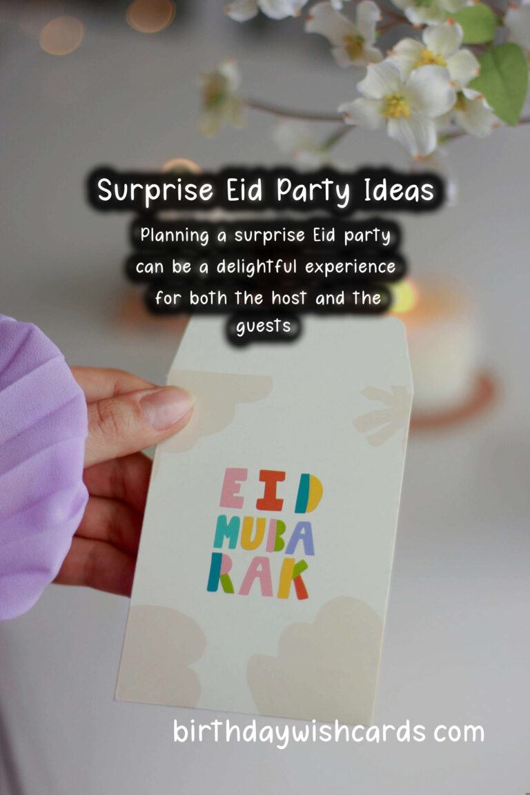 Memorable Surprise Party Ideas for Eid