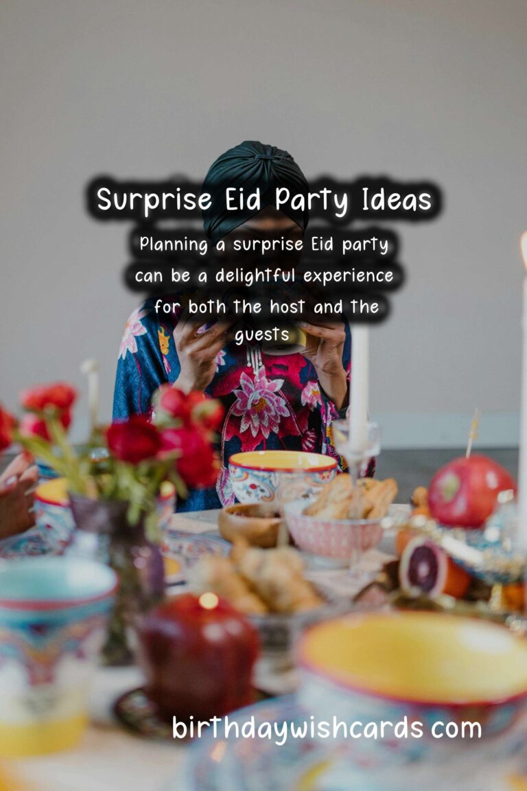 Memorable Surprise Party Ideas for Eid