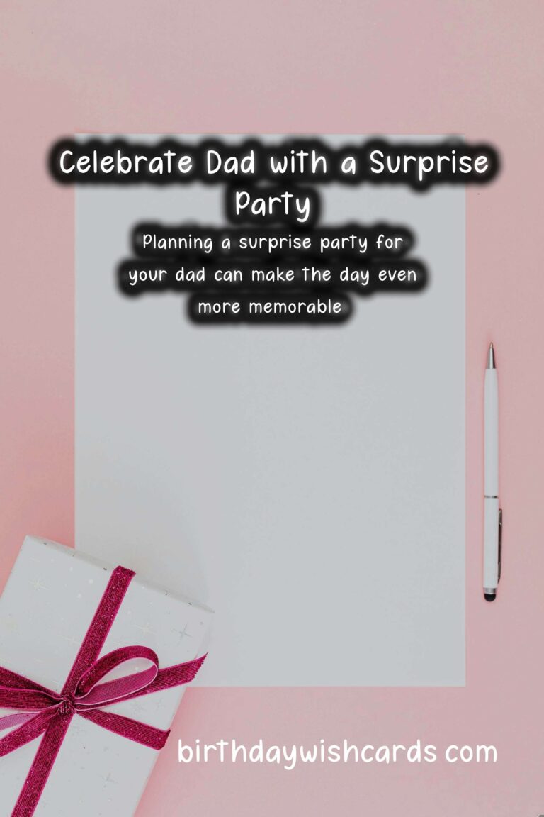 Memorable Surprise Party Ideas for Father's Day