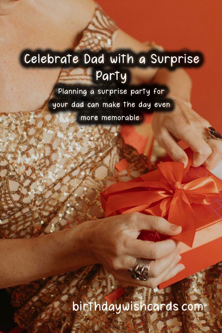 Memorable Surprise Party Ideas for Father's Day