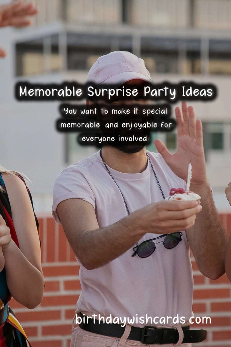 Memorable Surprise Party Ideas for Friends