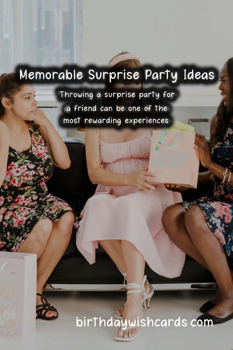 Memorable Surprise Party Ideas for Friends