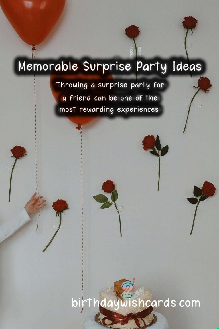 Memorable Surprise Party Ideas for Friends