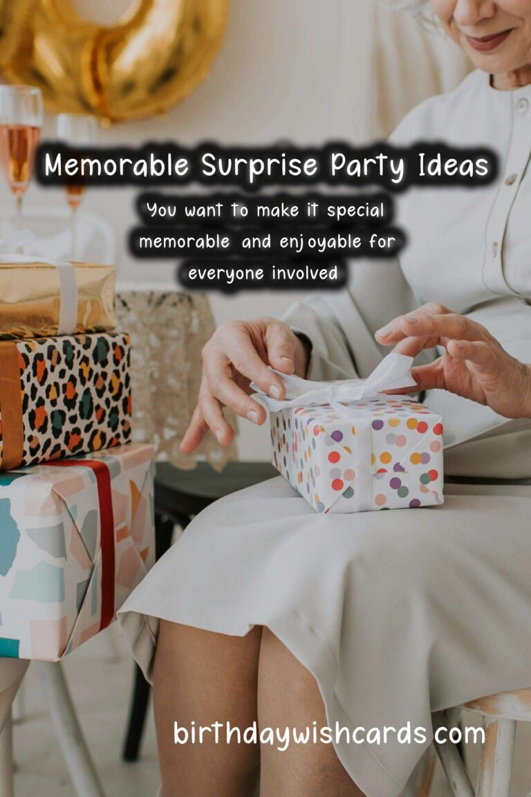 Memorable Surprise Party Ideas for Friends