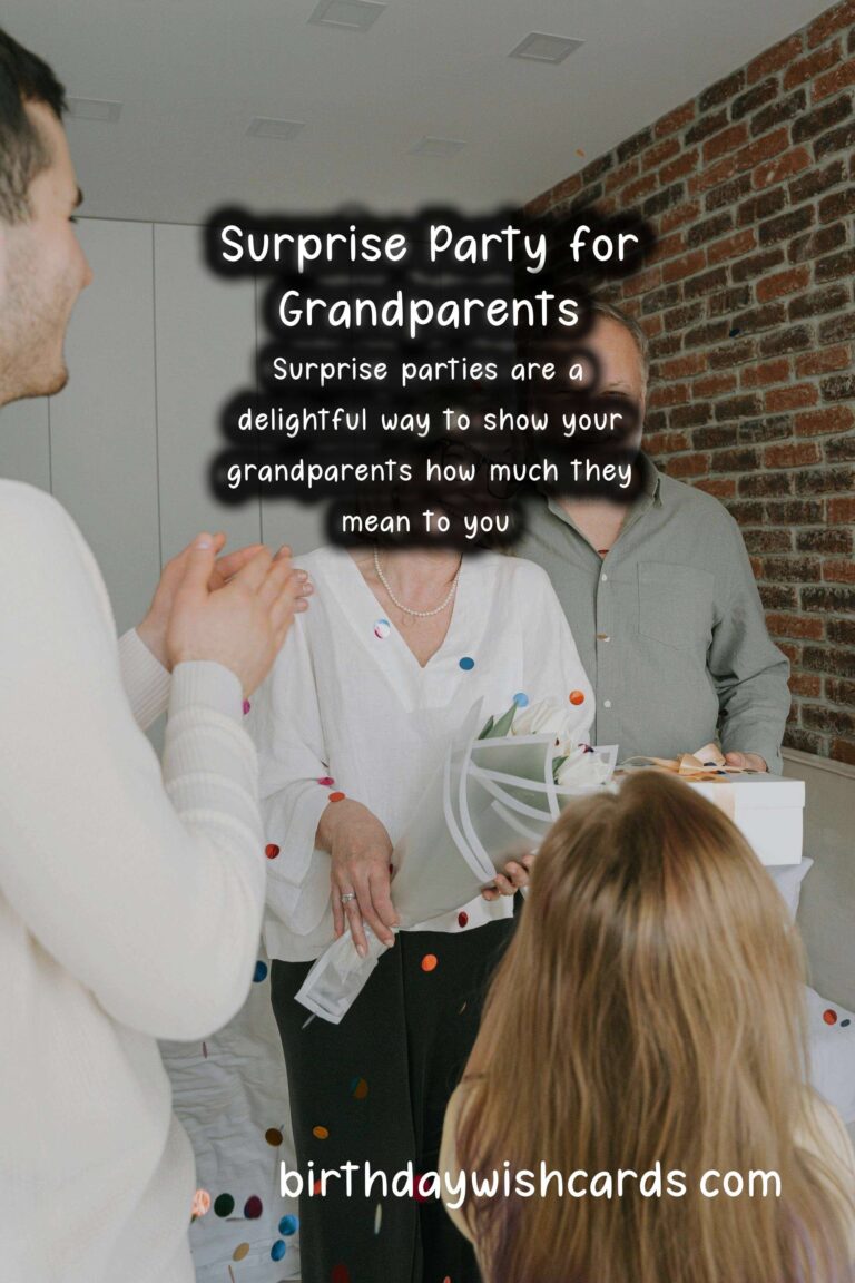 Memorable Surprise Party Ideas for Grandparents
