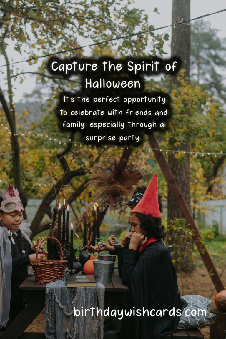 Memorable Surprise Party Ideas for Halloween