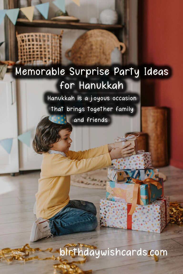 Memorable Surprise Party Ideas for Hanukkah