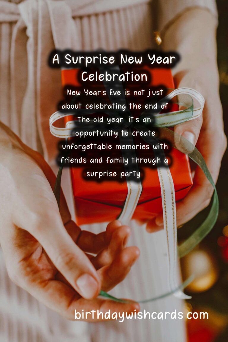 Memorable Surprise Party Ideas for New Year