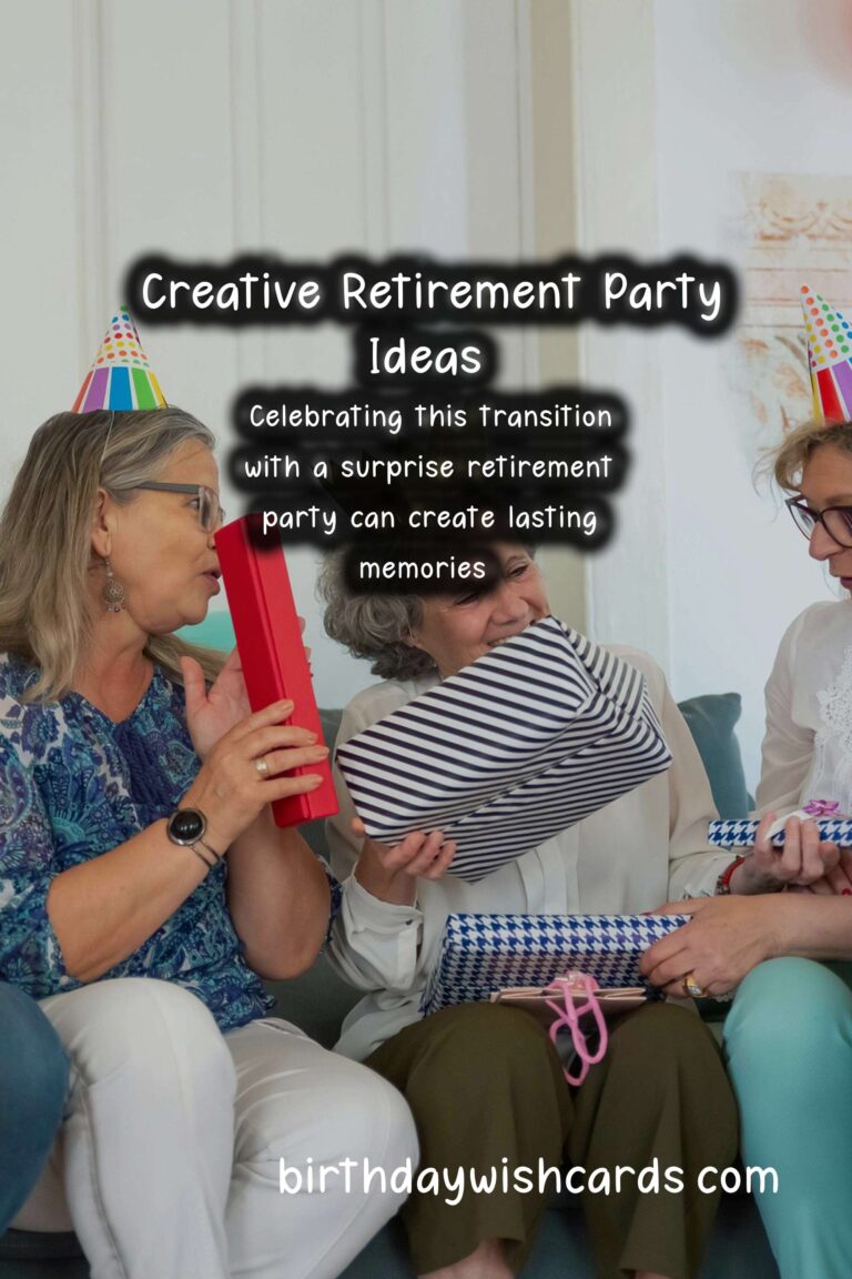 Memorable Surprise Party Ideas for Retirement