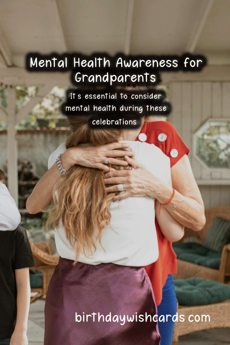 Mental Health Tips for Grandparents Celebrations