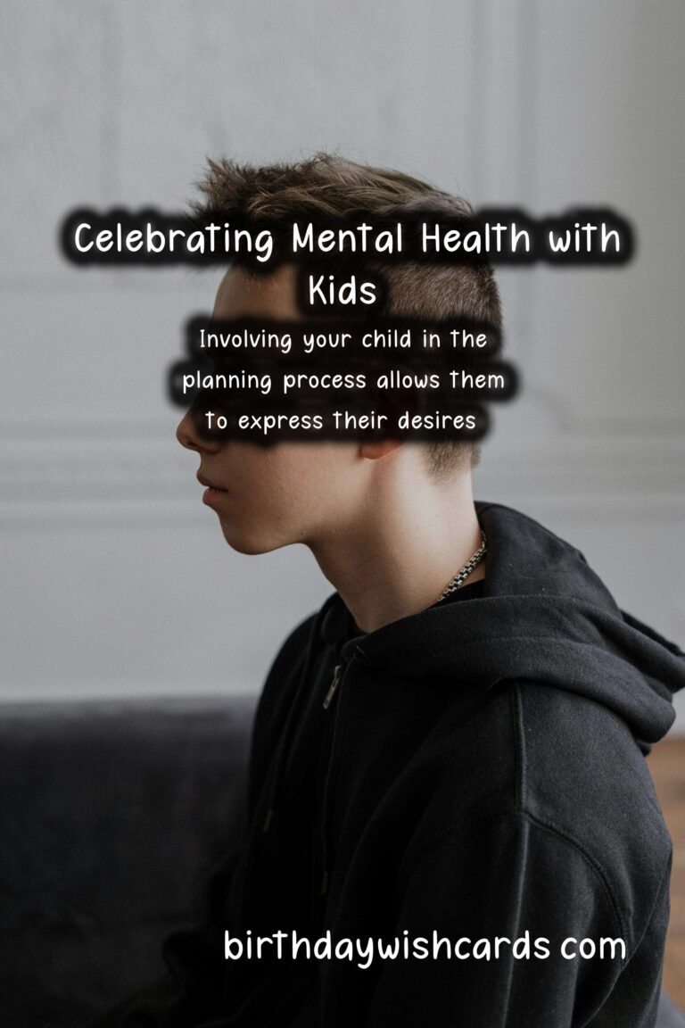 Mental Health Tips for Kids Celebrations