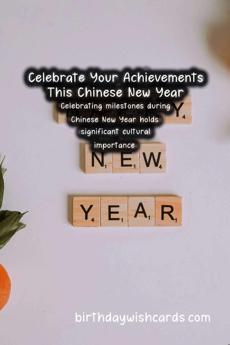 Milestone Achievement Ideas for Chinese New Year