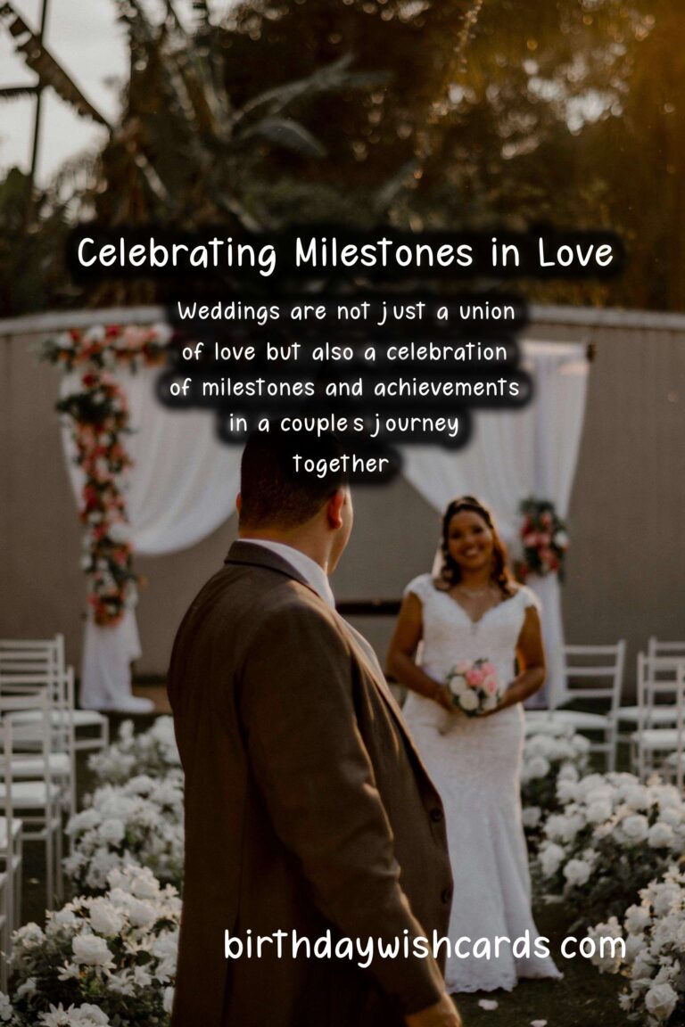 Milestone Achievement Ideas for Weddings: Celebrating Love and Commitment