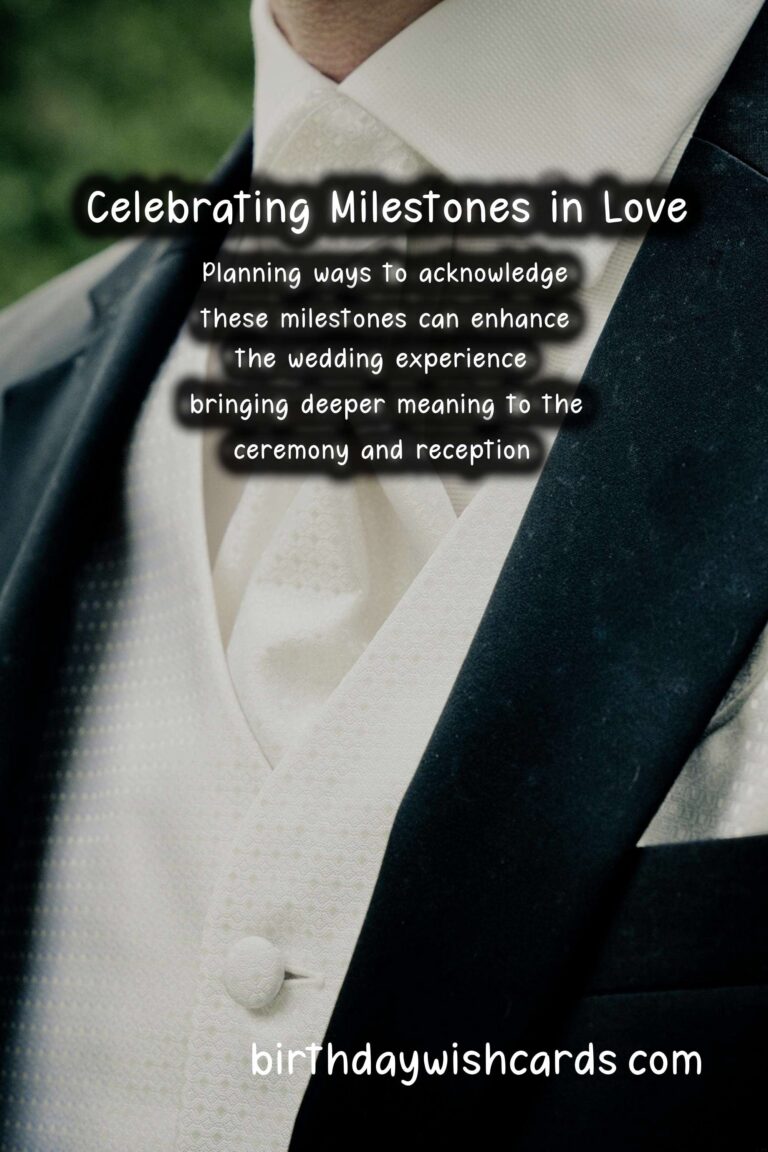 Milestone Achievement Ideas for Weddings: Celebrating Love and Commitment