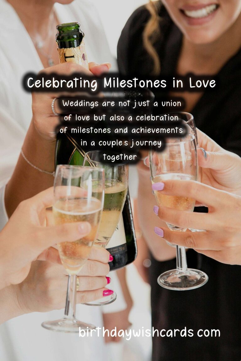 Milestone Achievement Ideas for Weddings: Celebrating Love and Commitment