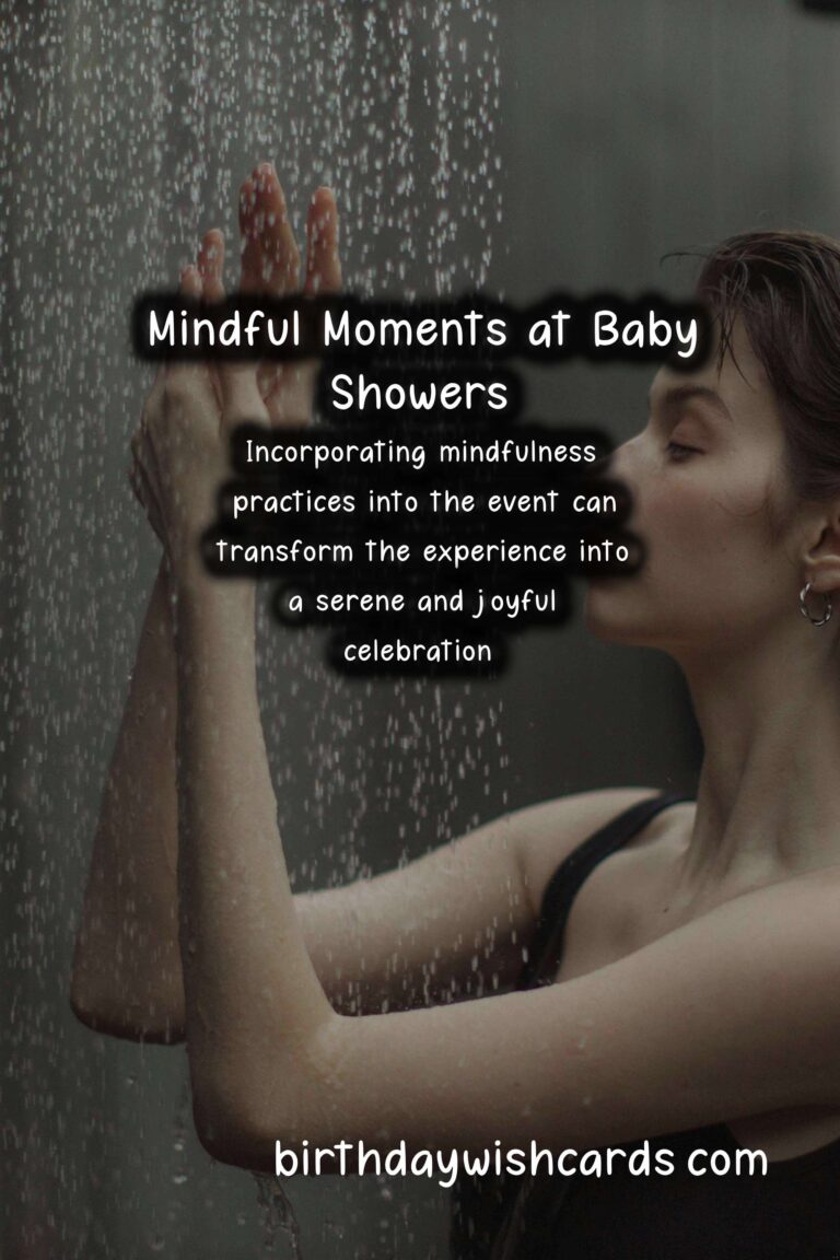 Mindfulness Practices for a Joyful Baby Shower