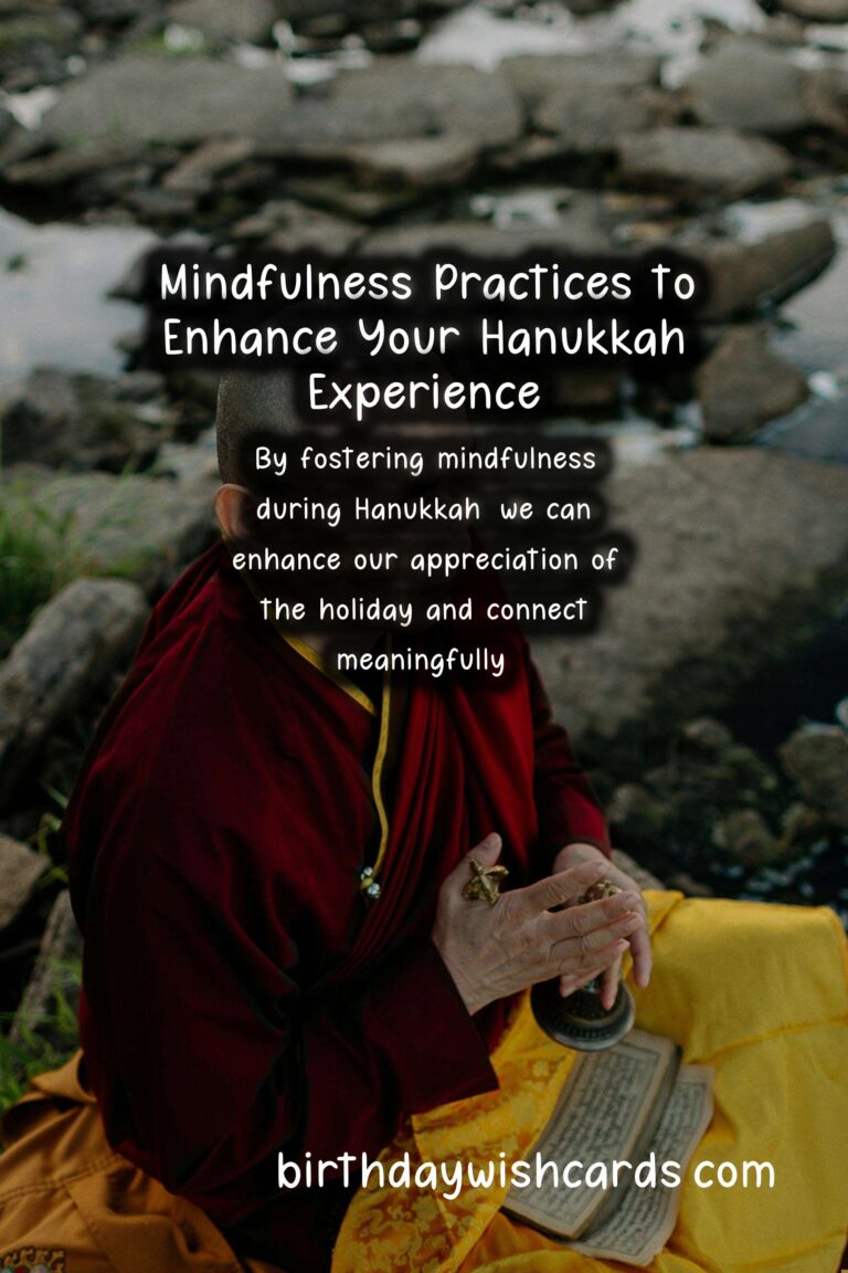 Mindfulness Practices for a Meaningful Hanukkah Celebration
