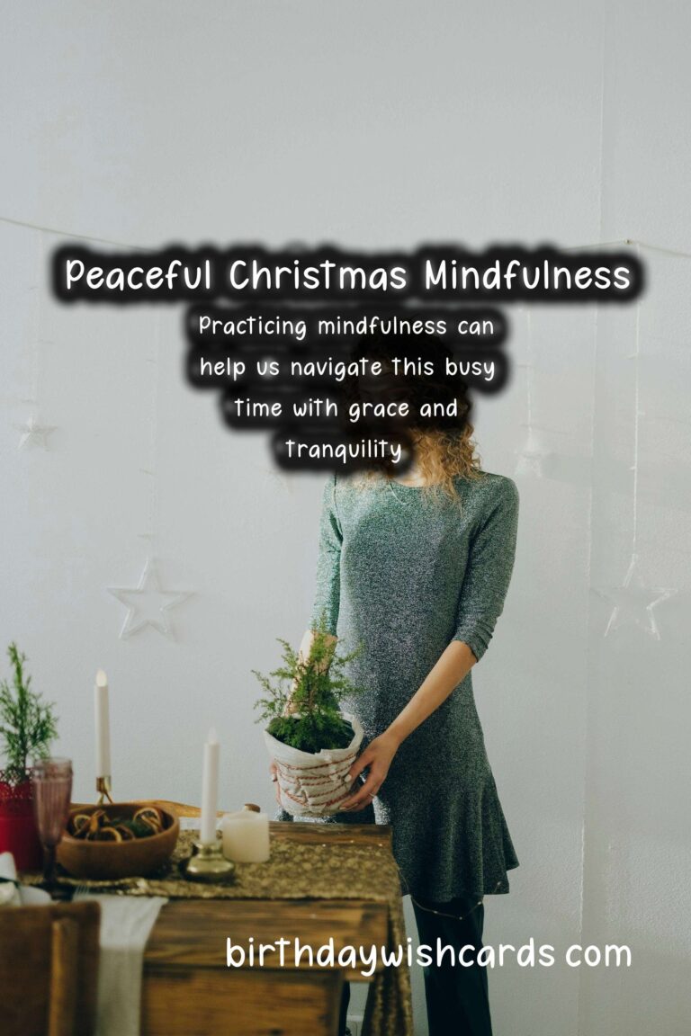 Mindfulness Practices for a Peaceful Christmas