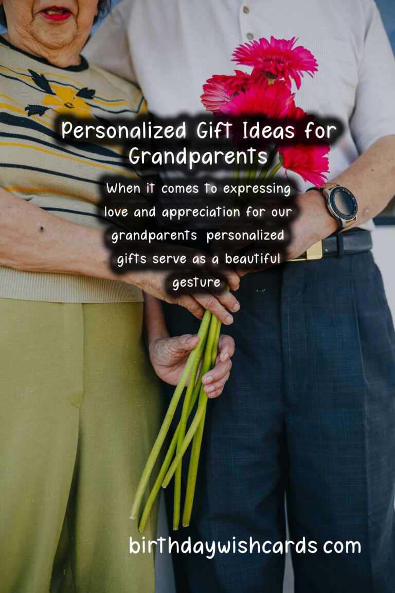 Personalized Gifts for Grandparents: Cherishing Memories