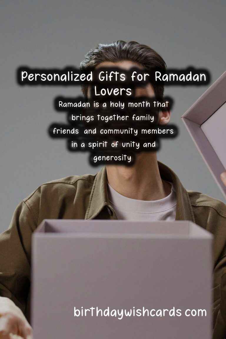 Personalized Gifts for Ramadan Lovers: Thoughtful Gestures to Celebrate the Holy Month
