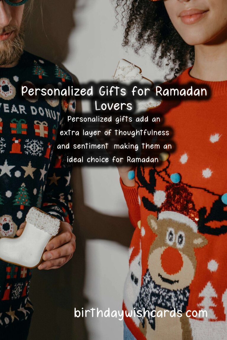 Personalized Gifts for Ramadan Lovers: Thoughtful Gestures to Celebrate the Holy Month