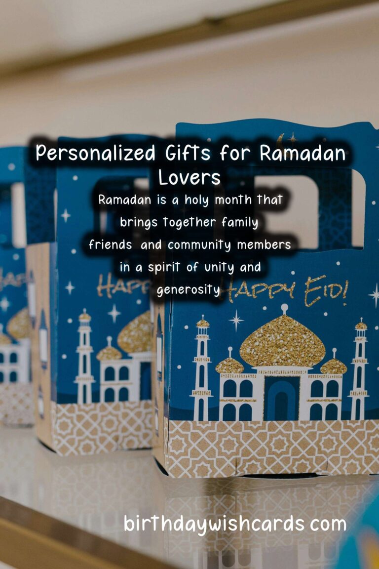 Personalized Gifts for Ramadan Lovers: Thoughtful Gestures to Celebrate the Holy Month