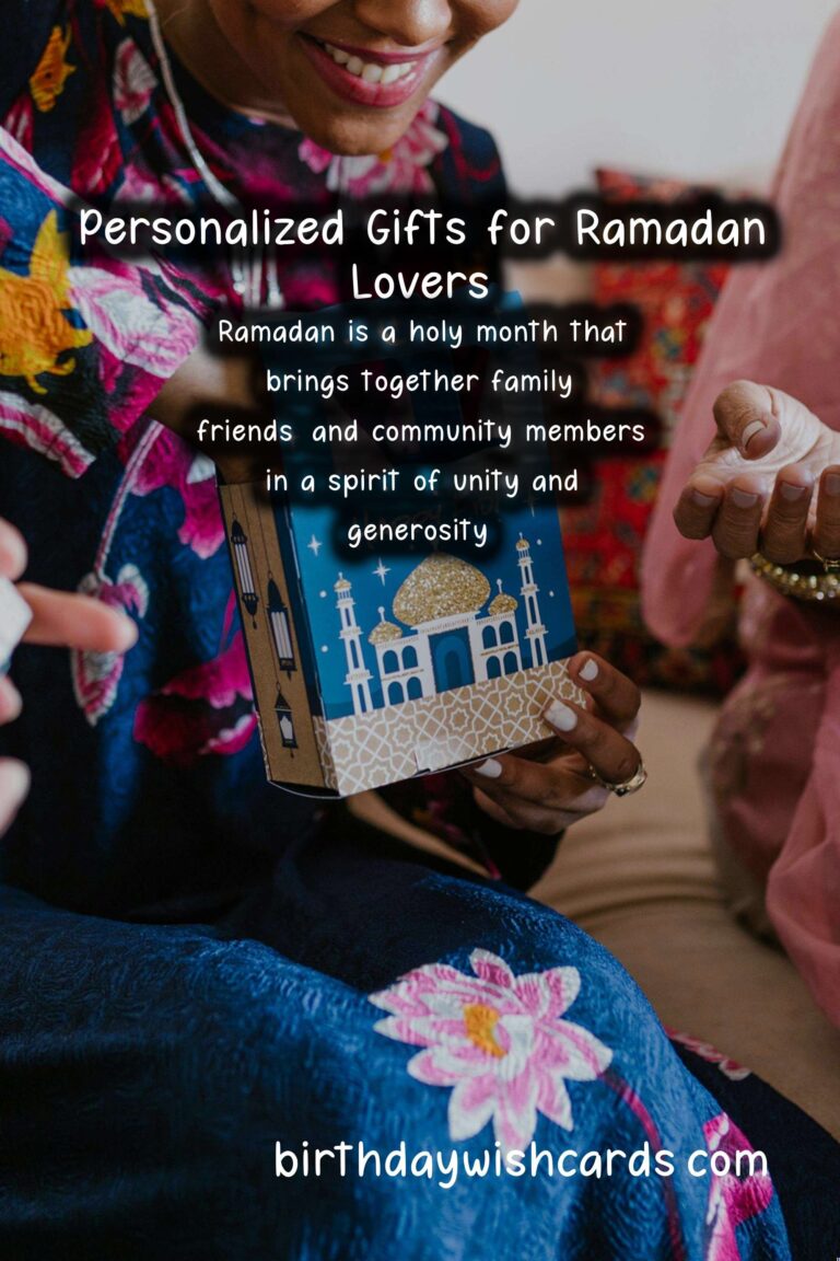 Personalized Gifts for Ramadan Lovers: Thoughtful Gestures to Celebrate the Holy Month