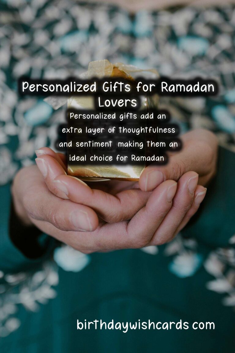 Personalized Gifts for Ramadan Lovers: Thoughtful Gestures to Celebrate the Holy Month