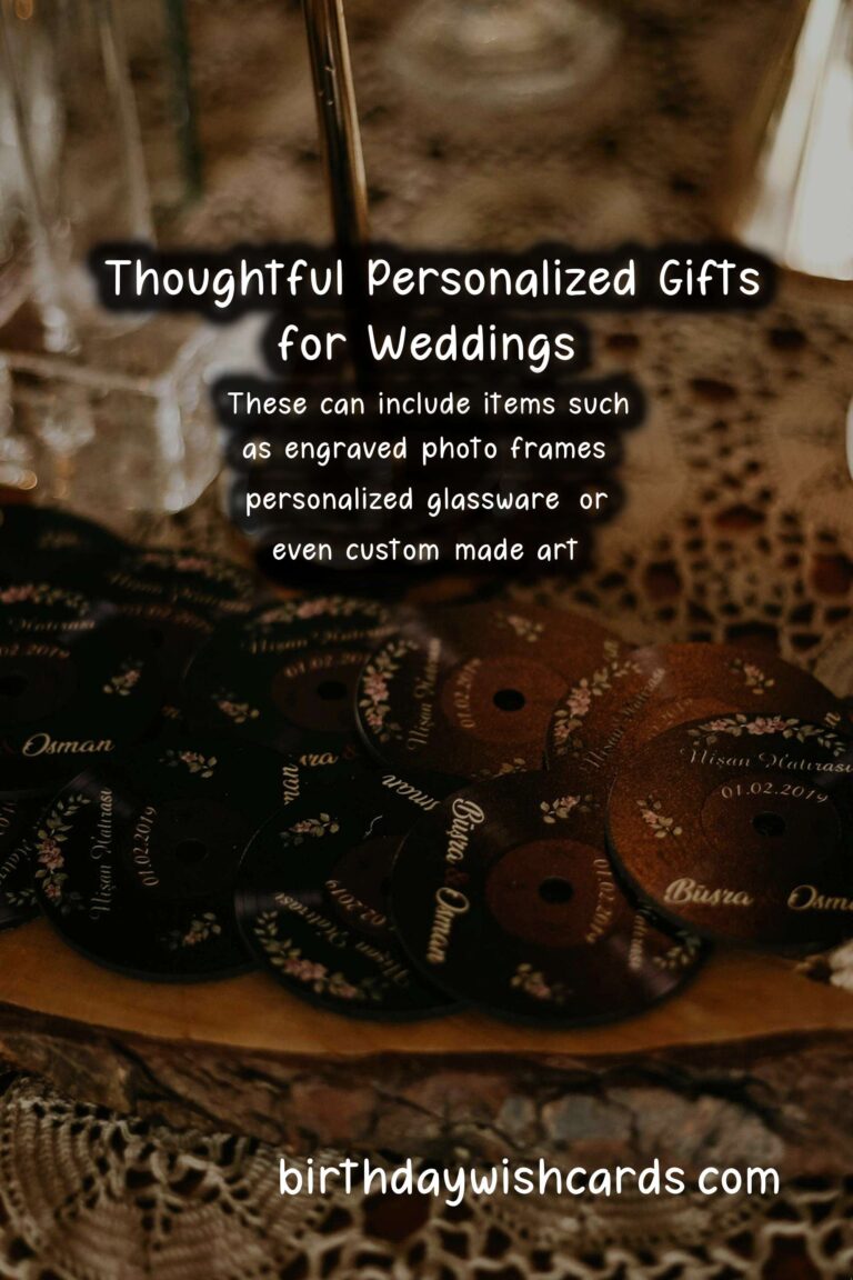 Personalized Gifts for Wedding Lovers: A Guide to Thoughtful Choices