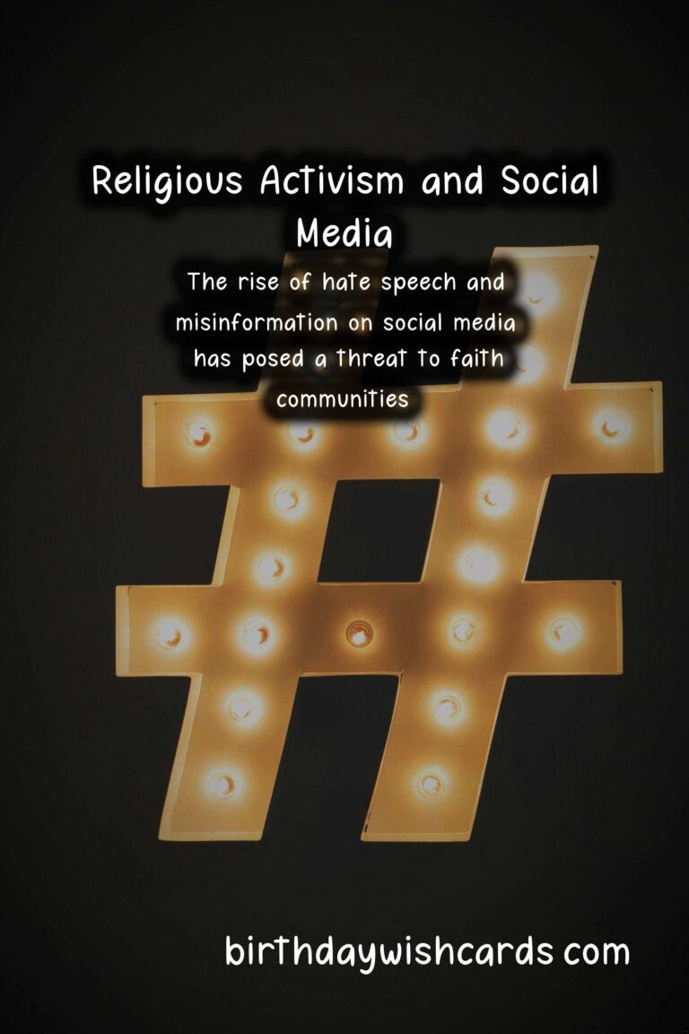 Religion: Religious Activism and Social Media: Mobilizing Faith Communities Online
