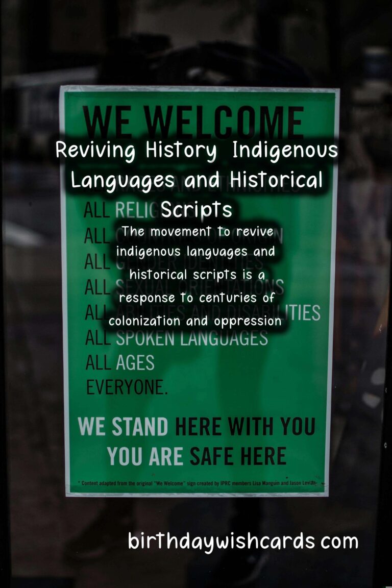 Reviving History: Indigenous Languages and Historical Scripts