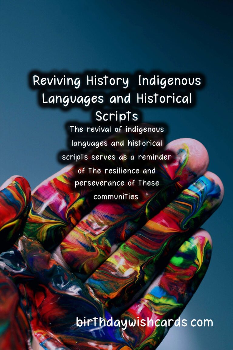 Reviving History: Indigenous Languages and Historical Scripts