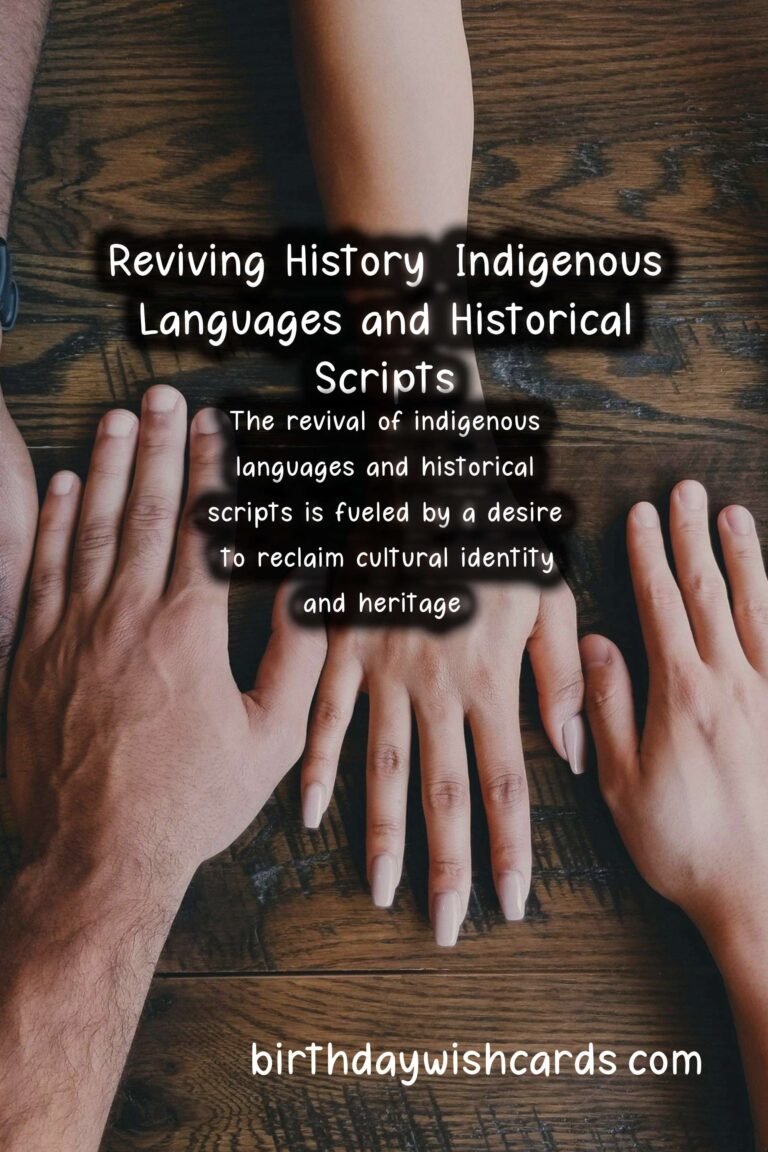 Reviving History: Indigenous Languages and Historical Scripts