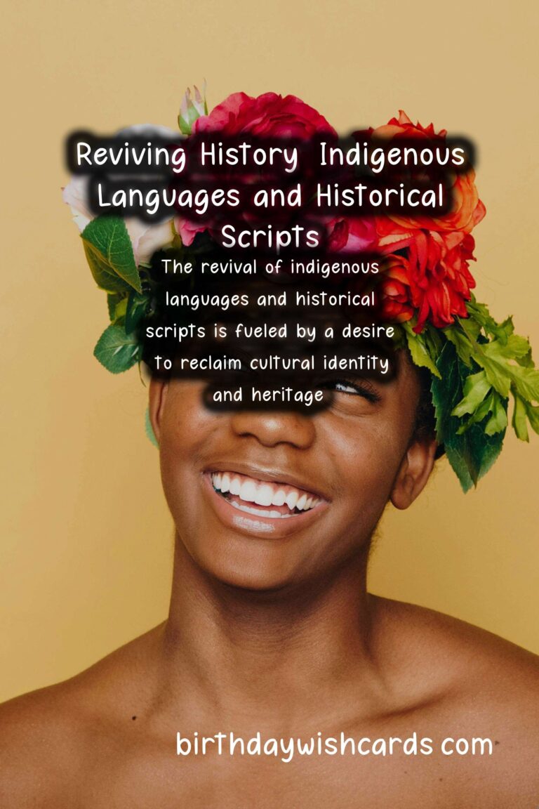 Reviving History: Indigenous Languages and Historical Scripts