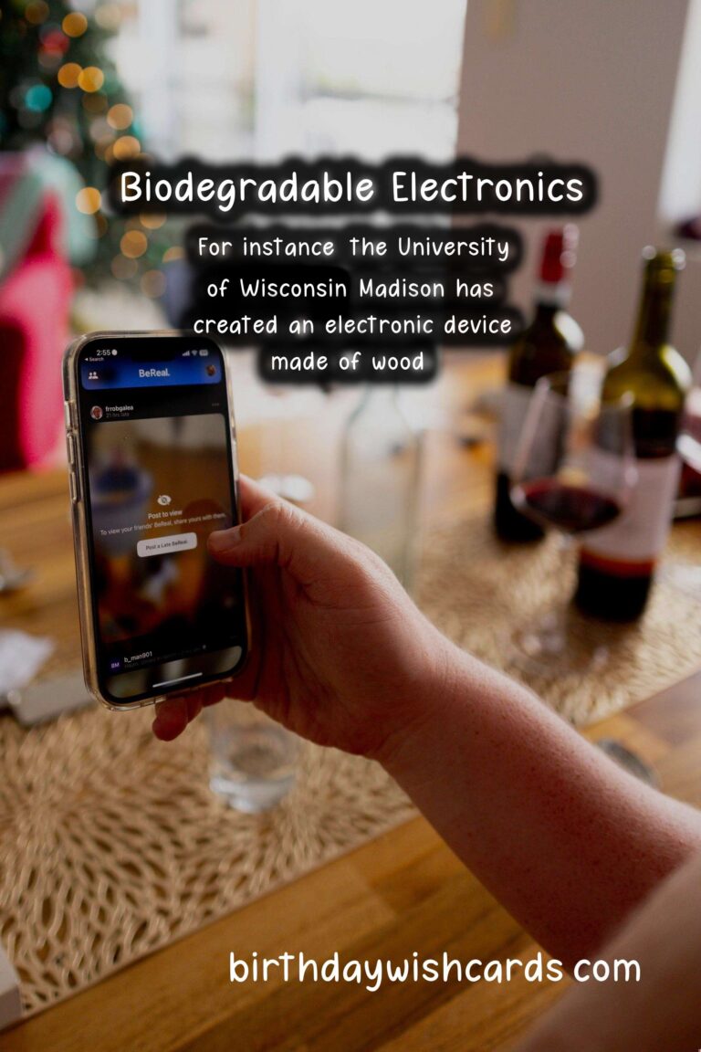 Sustainability: Biodegradable Electronics and E-Waste Reduction