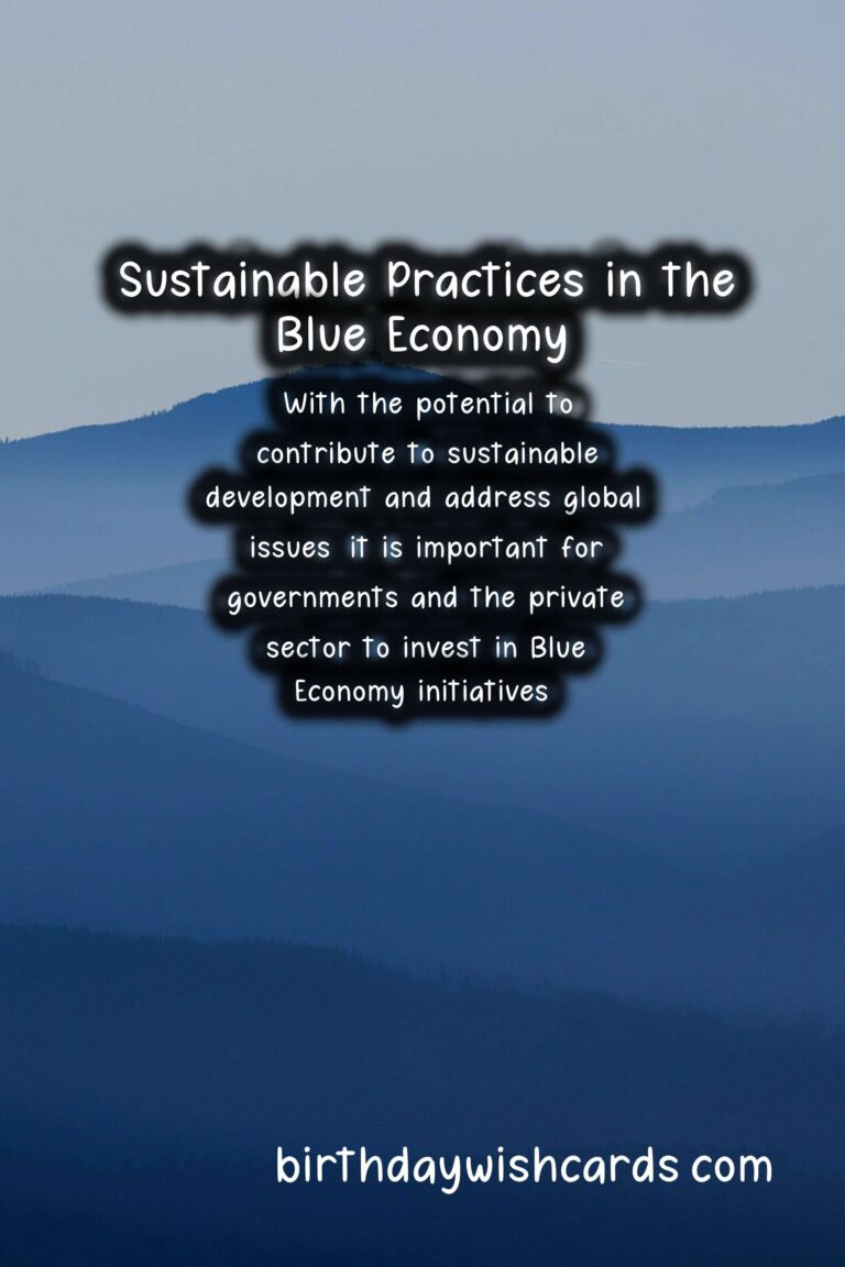 Sustainability: Blue Economy Initiatives for Ocean Sustainability
