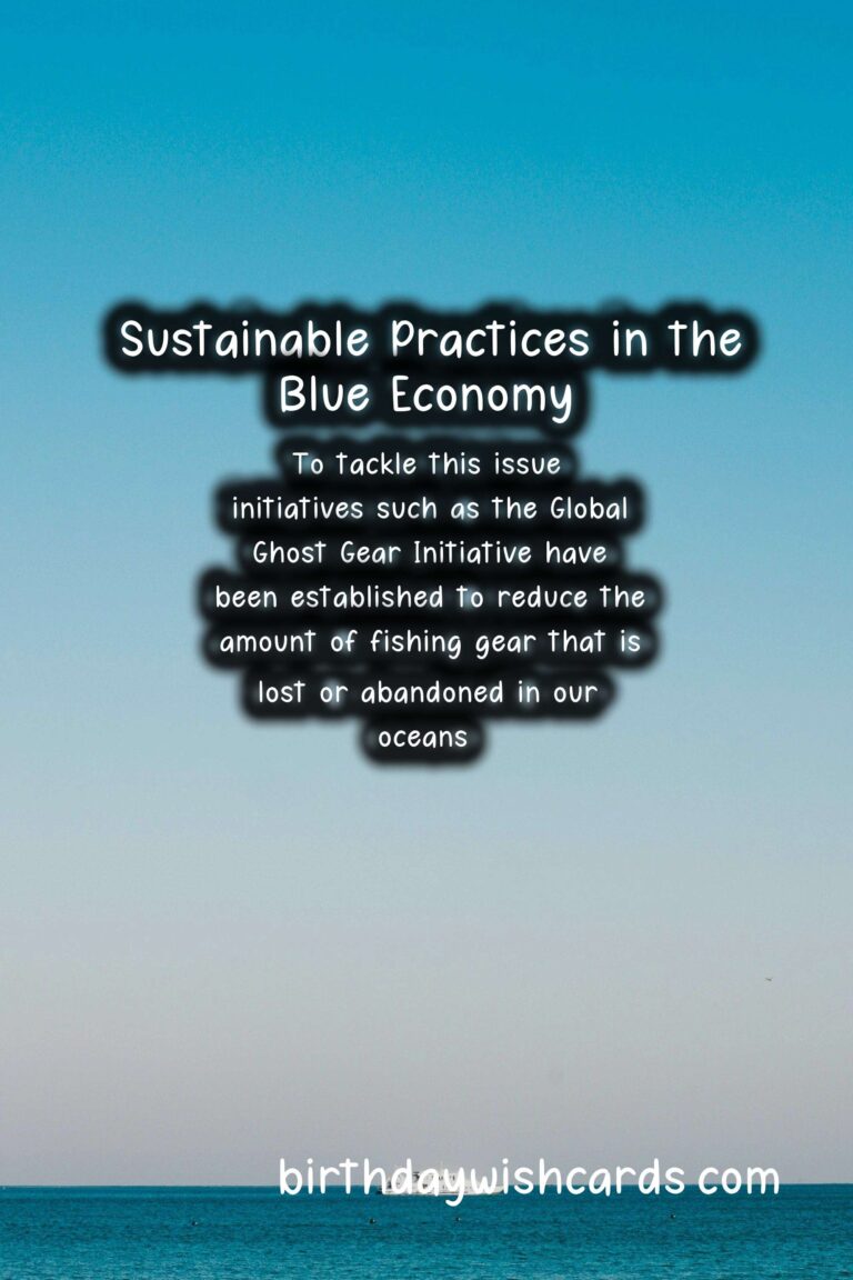 Sustainability: Blue Economy Initiatives for Ocean Sustainability