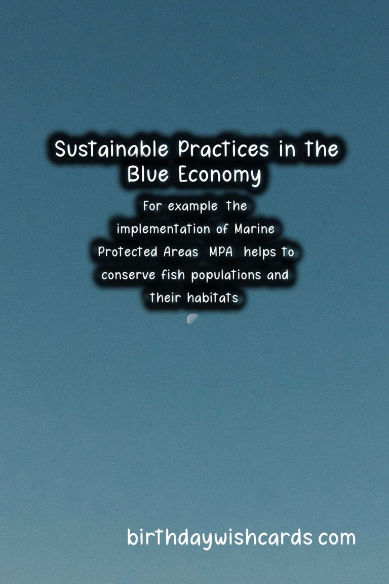 Sustainability: Blue Economy Initiatives for Ocean Sustainability