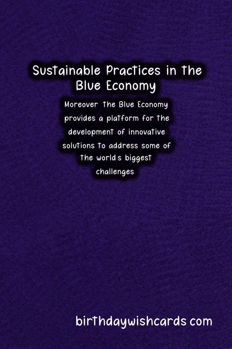 Sustainability: Blue Economy Initiatives for Ocean Sustainability