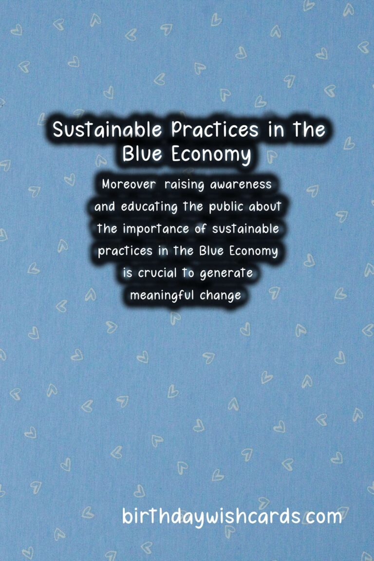 Sustainability: Blue Economy Initiatives for Ocean Sustainability