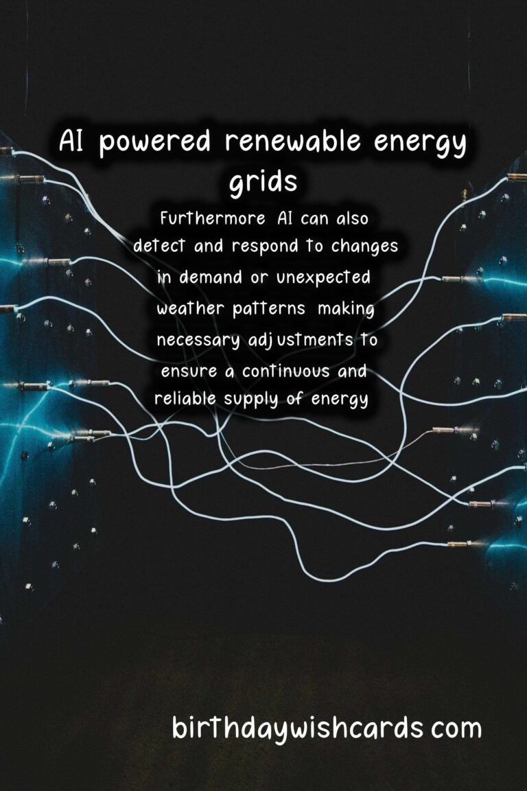 Sustainability: Integration of AI in Renewable Energy Grids
