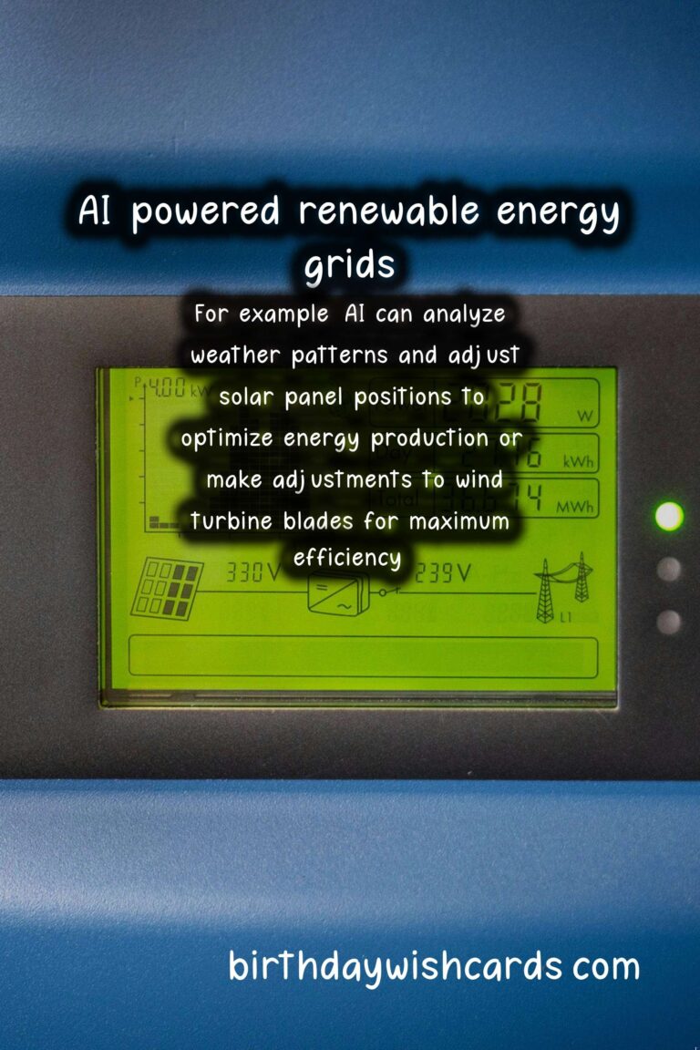 Sustainability: Integration of AI in Renewable Energy Grids