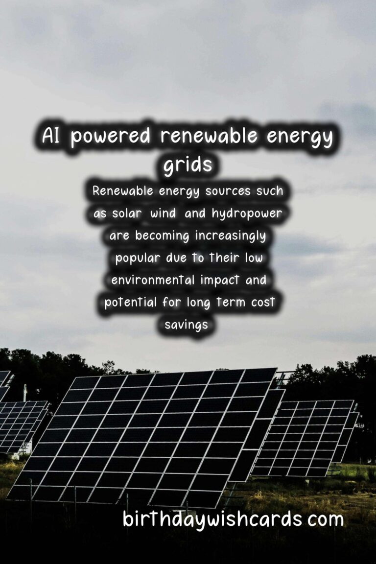 Sustainability: Integration of AI in Renewable Energy Grids